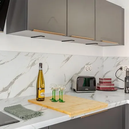 Quiet - Les Maraichers - Terrace - Private Garage Daire *